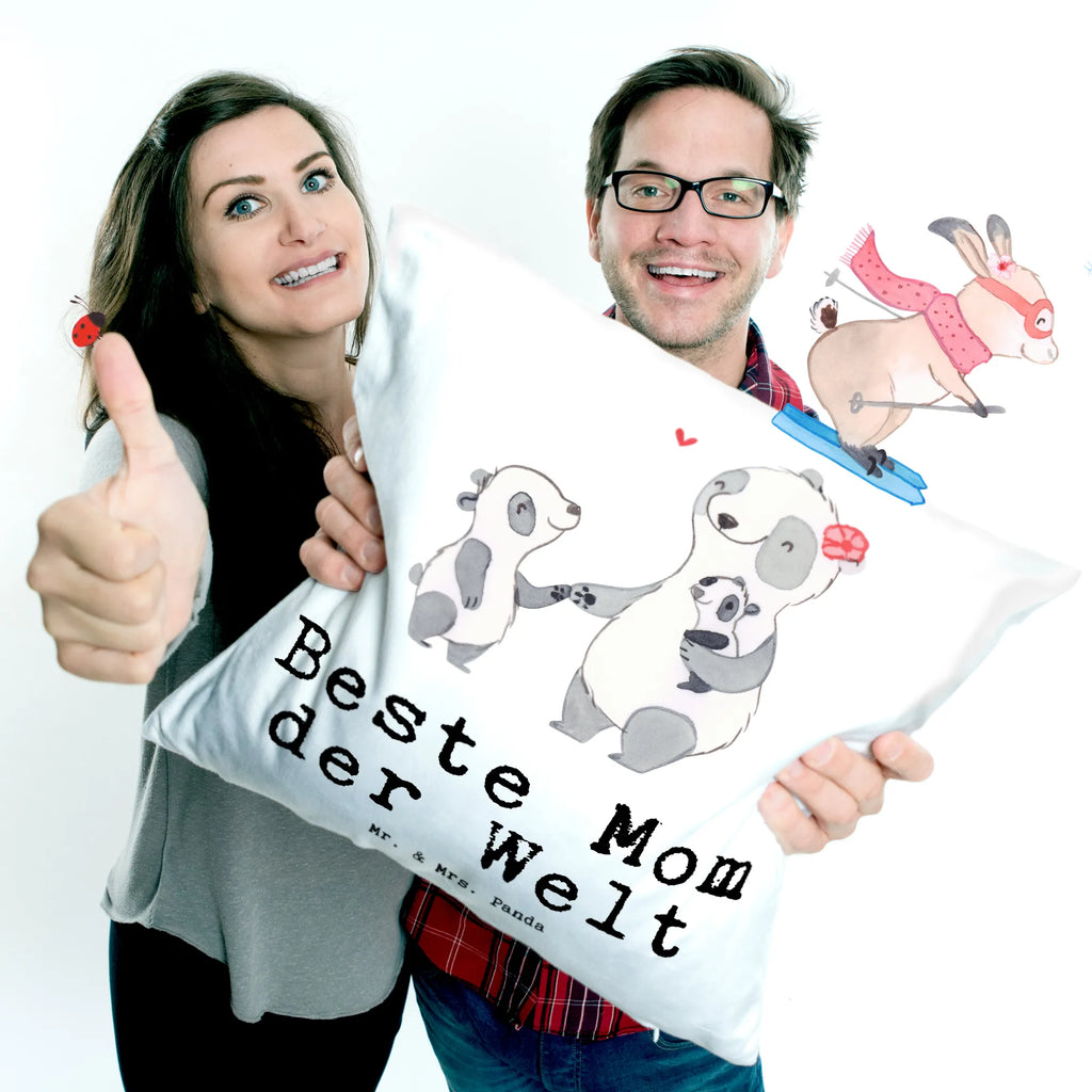 Cushion panda best mom in the world bed, bedroom, fluffy, cushion, settee, pillows, sofa, soft, Pillow, 40x40, pillow case, couch, pad, 40 x 40, for, thank you, gift, giving, birthday, birthday present, gift idea, souvenir, make you happy, gift tip, Daughter, Thanks, Thank You, Mother&#39;s Day, Mother, Super Mom, Mama, Best, Mommy, Mom, Mutti, Best Mom, Son, Ma