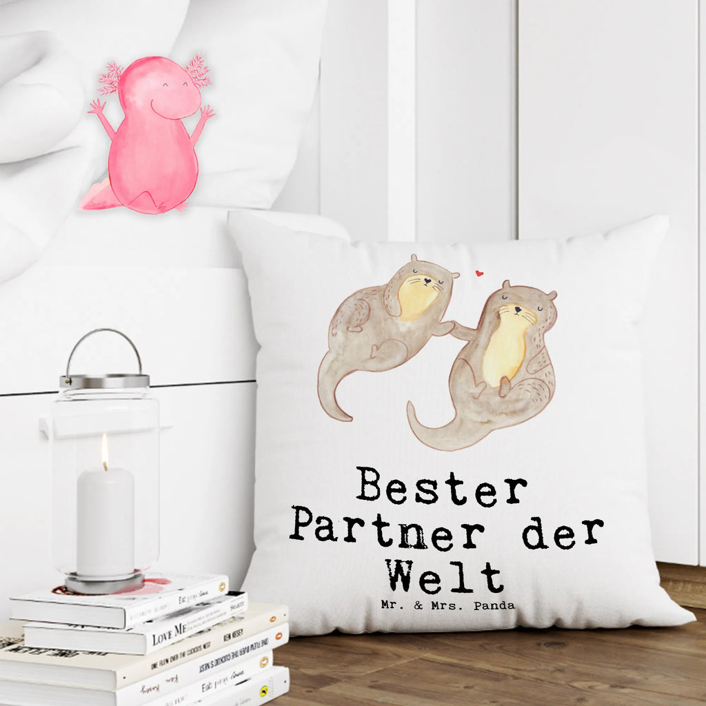 Cushion otter Best partner in the world bedroom, pillow case, sofa, cushion, bed, fluffy, 40x40, couch, 40 x 40, soft, Pillow, pad, settee, pillows, for, thank you, gift, giving, birthday, birthday present, gift idea, souvenir, make you happy, gift tip, boyfriend, couple, significant other, Wife, Woman, Man, Partner, Husband. Girlfriend, love, Spouse