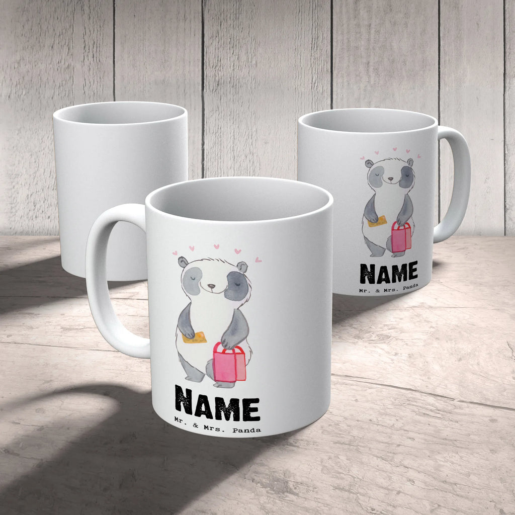Personalised cup panda Best shopping partner in the world for, thank you, gift, giving, birthday, birthday present, gift idea, souvenir, make you happy, gift tip, friend, girlfriend, queen, bff, shopping, shopping queen, partner, Shopping partner, best, company