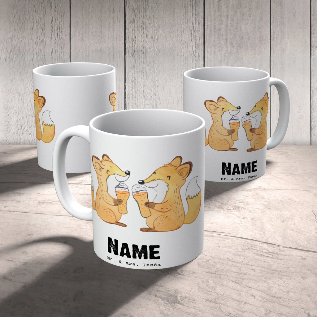 Personalised cup Fox Best roommate in the world for, thank you, gift, giving, birthday, birthday present, gift idea, souvenir, make you happy, gift tip, neighbor, roommates, flat share, Roommate, colleague, student dormitory, patient, room, dormitory, hospital