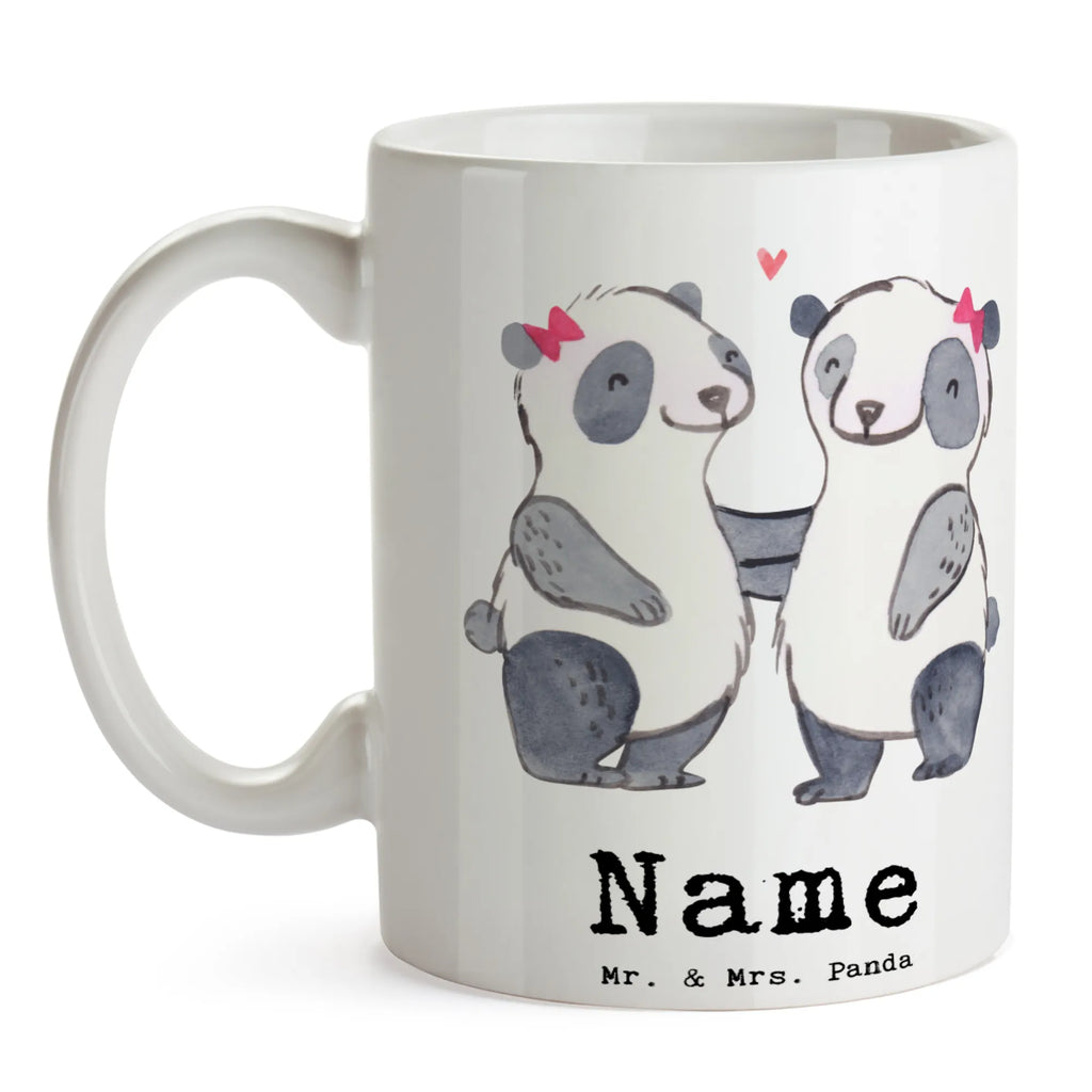 Personalised cup panda Best half-aunt in the world for, thank you, gift, giving, birthday, birthday present, gift idea, souvenir, make you happy, gift tip, best aunt, family, aunt, trifle, step, step aunt, Half aunt, step siblings