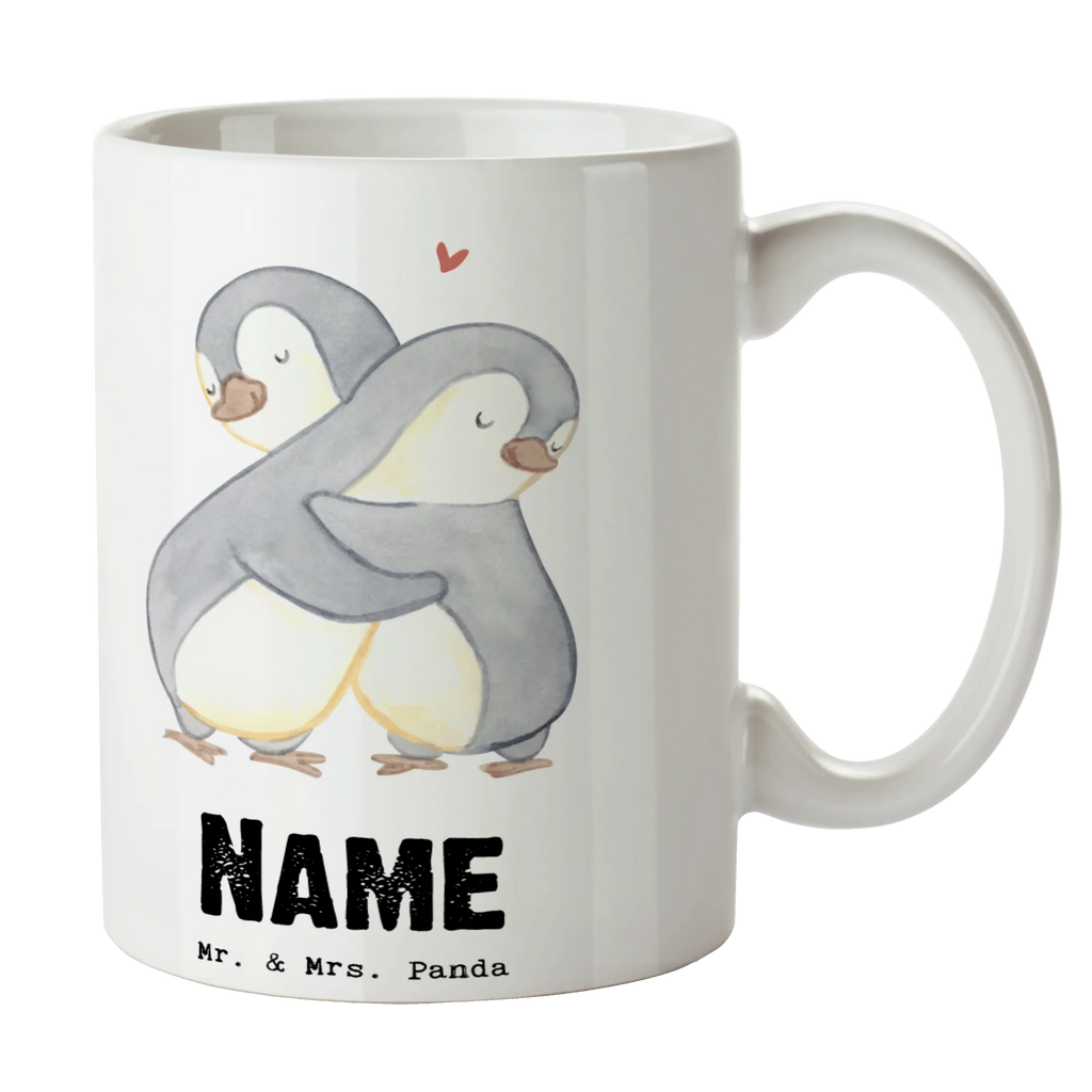 Personalisierte Tasse Pinguin Beste Halbschwester der Welt Wunschname, Namen, Namenstasse, Personalisiert, Drucken, Tasse mit Namen, Tasse, Personalisierte Tasse, für, Dankeschön, Geschenk, Schenken, Geburtstag, Geburtstagsgeschenk, Geschenkidee, Danke, Bedanken, Mitbringsel, Freude machen, Geschenktipp, Tochter, Schwester, Sister, Kinder, Schwesterherz, Geschwister, Stiefgeschwister, Liebe, Schwestern, Beste, Kleinigkeit, Halbschwester, Familie, Stiefschwester