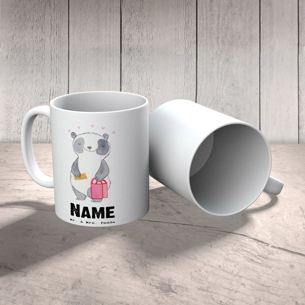 Personalised cup panda Best shopping companion in the world for, thank you, gift, giving, birthday, birthday present, gift idea, souvenir, make you happy, gift tip, shopping partner, boyfriend, best, shopping, escort, bff, girlfriend, queen, Shopping companion, partner, shopping queen