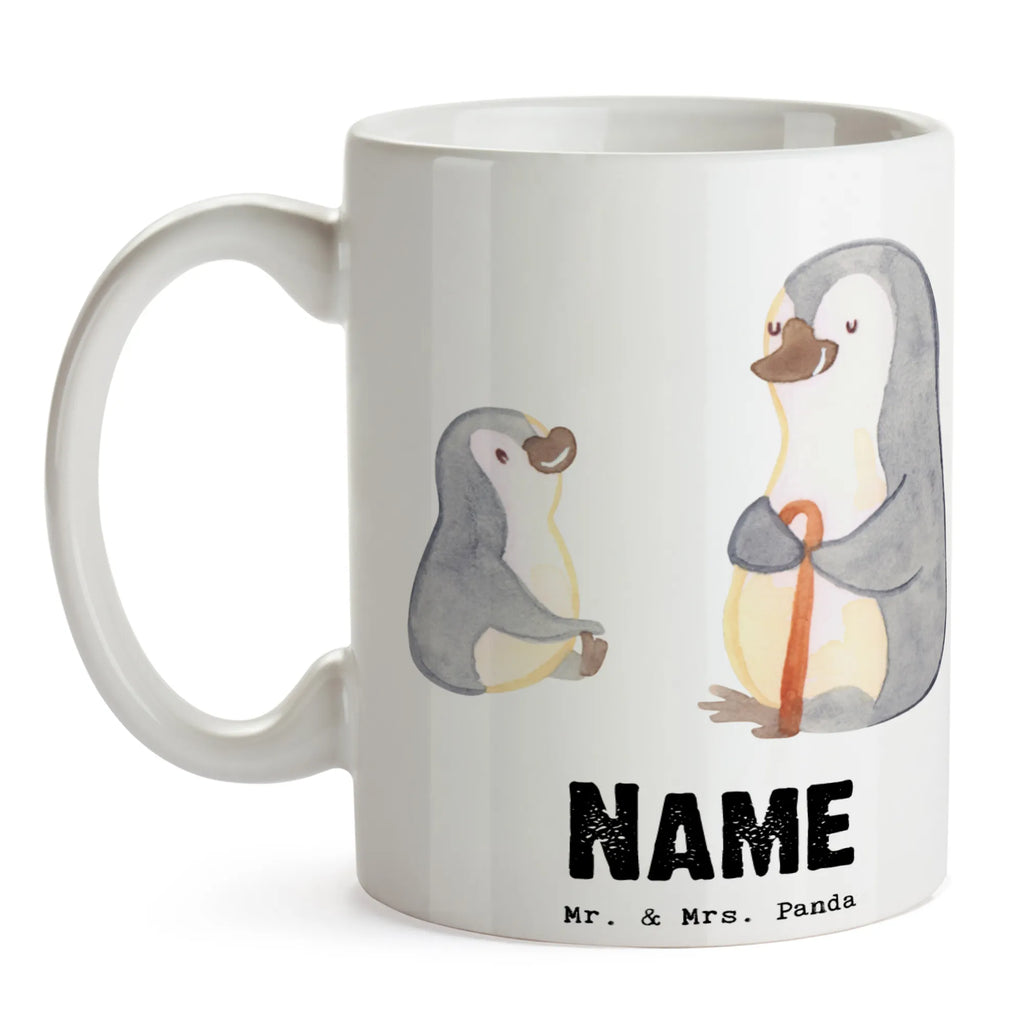 Personalised cup penguin Best grandpa in the world for, thank you, gift, giving, birthday, birthday present, gift idea, souvenir, make you happy, gift tip, grandparents, Grandfather, grandchild, trifle, grandpa, grandfather, granddaughter, best, grandpa. Grandpa, grandson