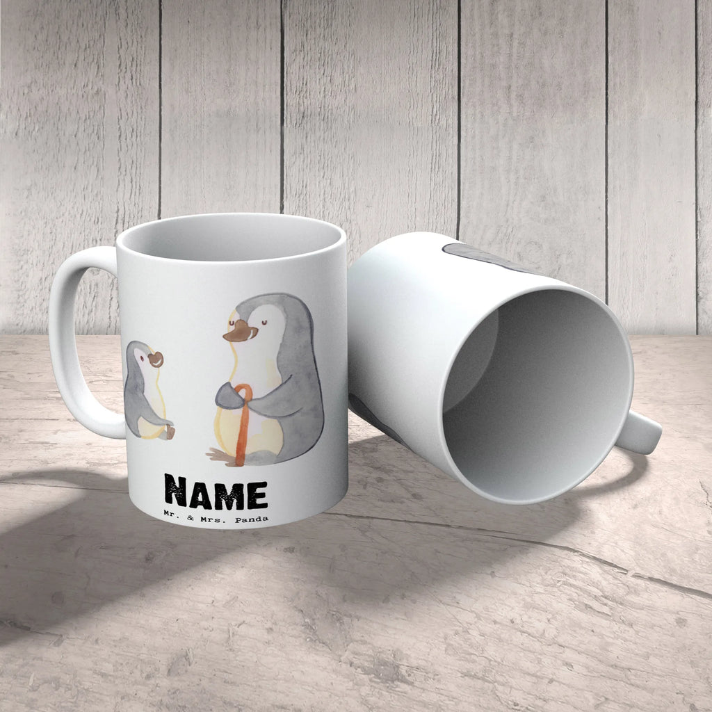 Personalised cup penguin Best grandpa in the world for, thank you, gift, giving, birthday, birthday present, gift idea, souvenir, make you happy, gift tip, grandparents, Grandfather, grandchild, trifle, grandpa, grandfather, granddaughter, best, grandpa. Grandpa, grandson