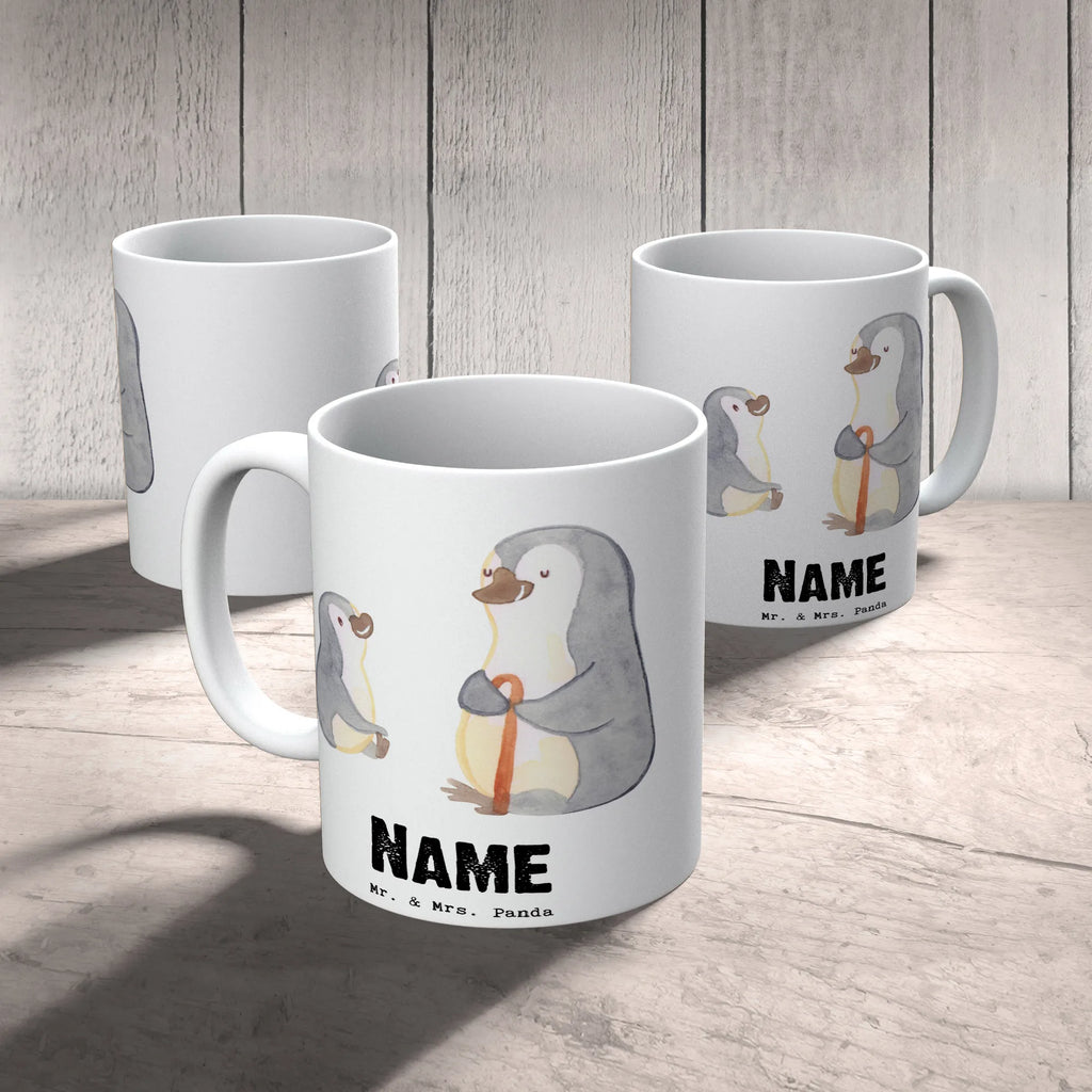 Personalised cup penguin Best grandpa in the world for, thank you, gift, giving, birthday, birthday present, gift idea, souvenir, make you happy, gift tip, grandparents, Grandfather, grandchild, trifle, grandpa, grandfather, granddaughter, best, grandpa. Grandpa, grandson