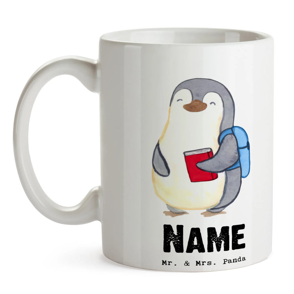 Personalised cup penguin Best grandson in the world for, thank you, gift, giving, birthday, birthday present, gift idea, souvenir, make you happy, gift tip, grandson, grandchild, grandpa, grandma, child from son, child from daughter, christening, Grandson