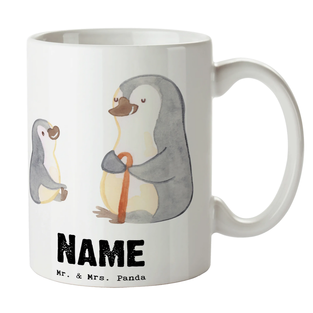 Personalisierte Tasse Pinguin Bester Großvater der Welt Personalisiert, Namenstasse, Drucken, Tasse mit Namen, Personalisierte Tasse, Wunschname, Namen, Tasse, Geschenkidee, Geschenk, Schenken, Mitbringsel, Geburtstag, Geburtstagsgeschenk, für, Danke, Dankeschön, Bedanken, Freude machen, Geschenktipp, Enkelkind, Bester, Kleinigkeit, Opa, Oppi, Grossvater, Großeltern, Enkelin, Oppa, Großvater, Enkel, Opi. Großpapa