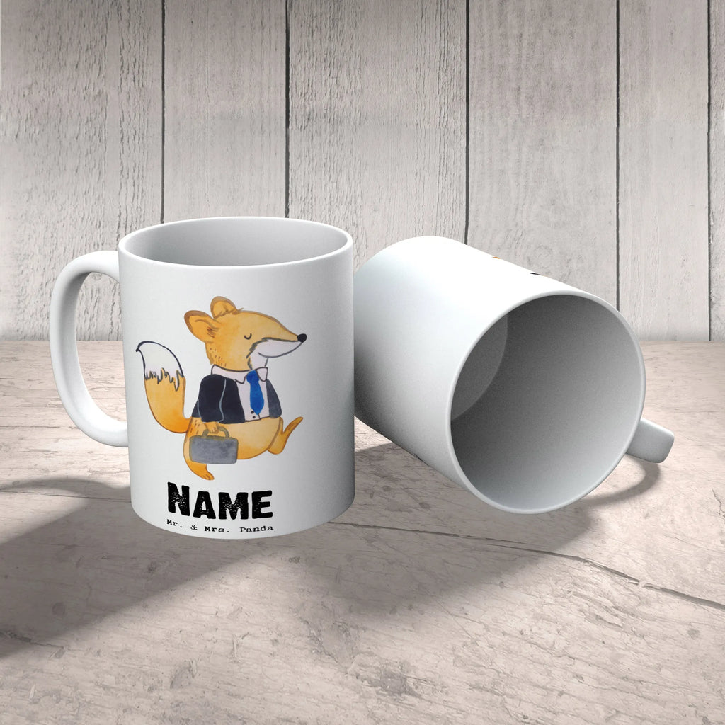 Personalised cup Fox Best colleague in the world for, thank you, gift, giving, birthday, birthday present, gift idea, souvenir, make you happy, gift tip, fellow worker, farewell gift, colleague, profession, retirement, office, employee, work, Work colleague