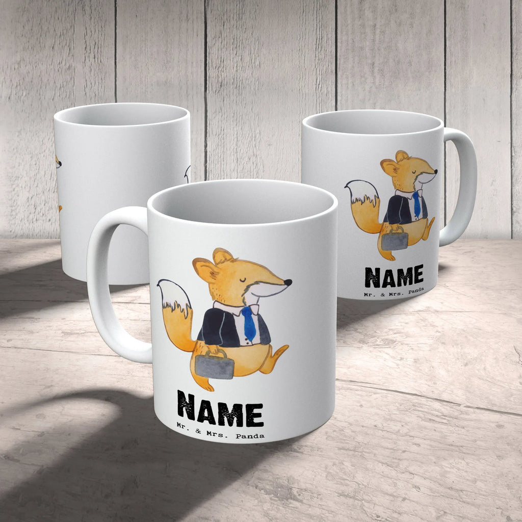 Personalised cup Fox Best colleague in the world for, thank you, gift, giving, birthday, birthday present, gift idea, souvenir, make you happy, gift tip, fellow worker, farewell gift, colleague, profession, retirement, office, employee, work, Work colleague
