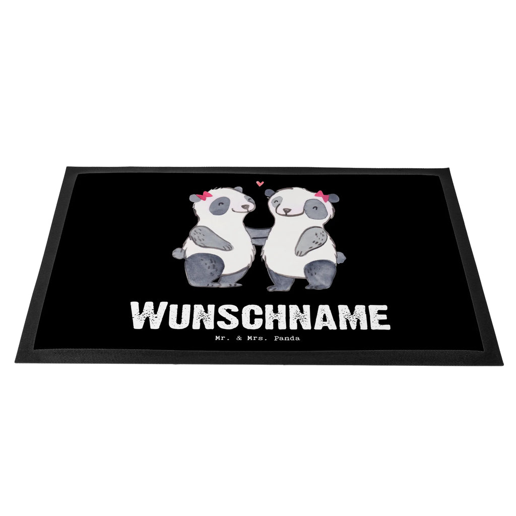 Personalized doormat panda best sister in the world for, thank you, gift, giving, birthday, birthday present, gift idea, souvenir, make you happy, gift tip, Love, Gift, Sister, Best, Trifle, Children, Family, Sisters, Siblings, Daughter