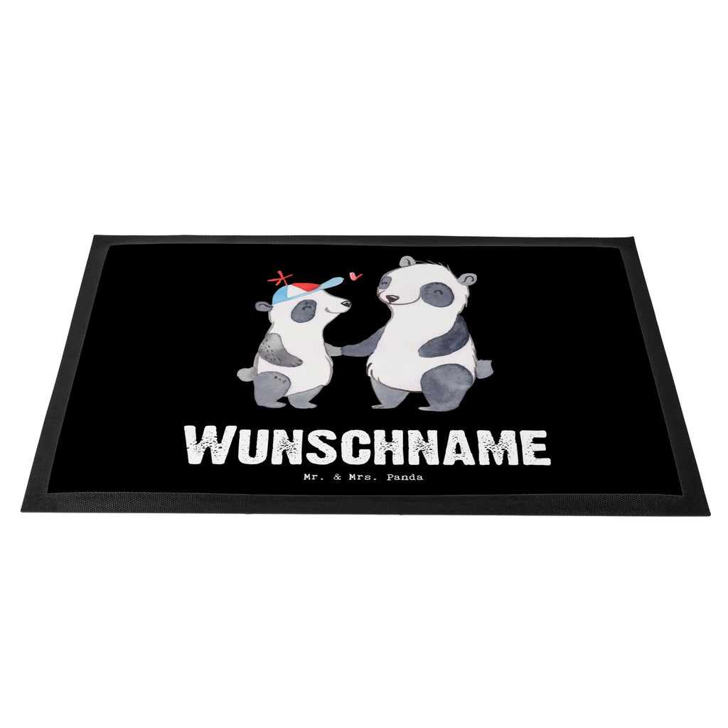 Personalized doormat panda best son in the world for, thank you, gift, giving, birthday, birthday present, gift idea, souvenir, make you happy, gift tip, boy, son, father, child, reward, offspring, family, Son