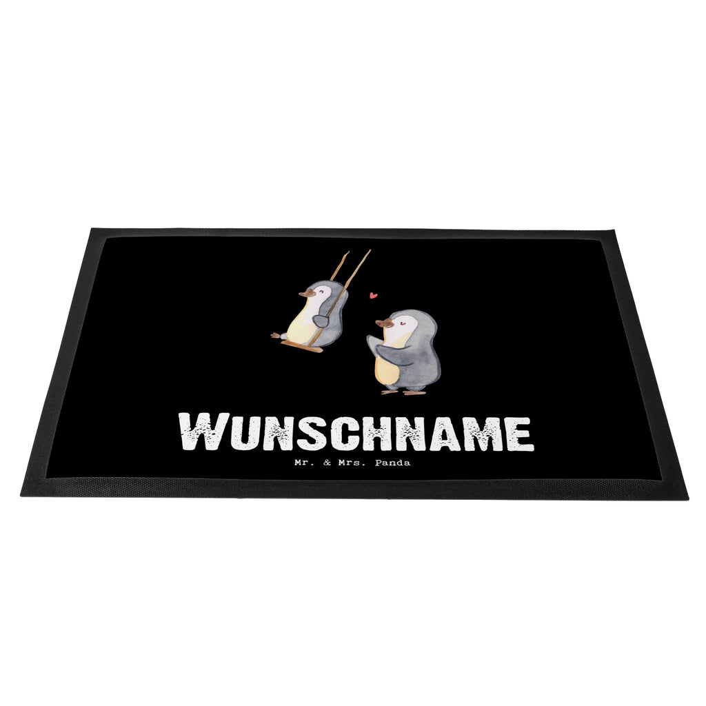 Personalized doormat penguin Best godmother in the world for, thank you, gift, giving, birthday, birthday present, gift idea, souvenir, make you happy, gift tip, christening partner, godfather aunt, nephew, Godmother, favorite aunt, niece, little thing, family, baptism