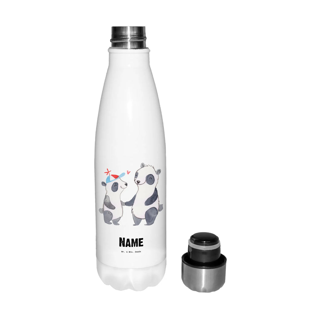 Personalised insulated bottle panda best son in the world for, thank you, gift, giving, birthday, birthday present, gift idea, souvenir, make you happy, gift tip, father, boy, reward, offspring, family, Son, son, child