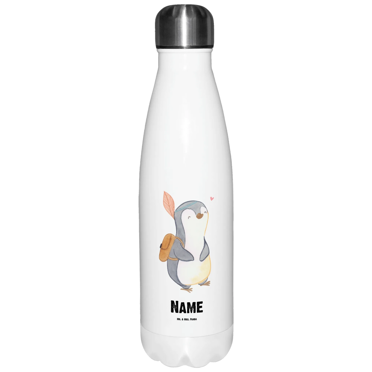 Personalised insulated bottle penguin Best stepchild in the world gift, birthday, gift idea, birthday present, giving, thank you, for, make you happy, gift tip, daughter, child, favourite, married, offspring, best, birth, stepchild, christening, children, son