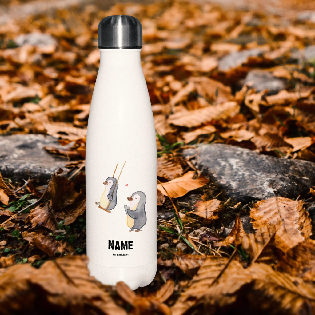 Personalised insulated bottle penguin Best grandma in the world for, thank you, gift, giving, birthday, birthday present, gift idea, souvenir, make you happy, gift tip, grandmother, granddaughter, grandpa, best, grandson, little thing, grandma, Grandmother, grandchild