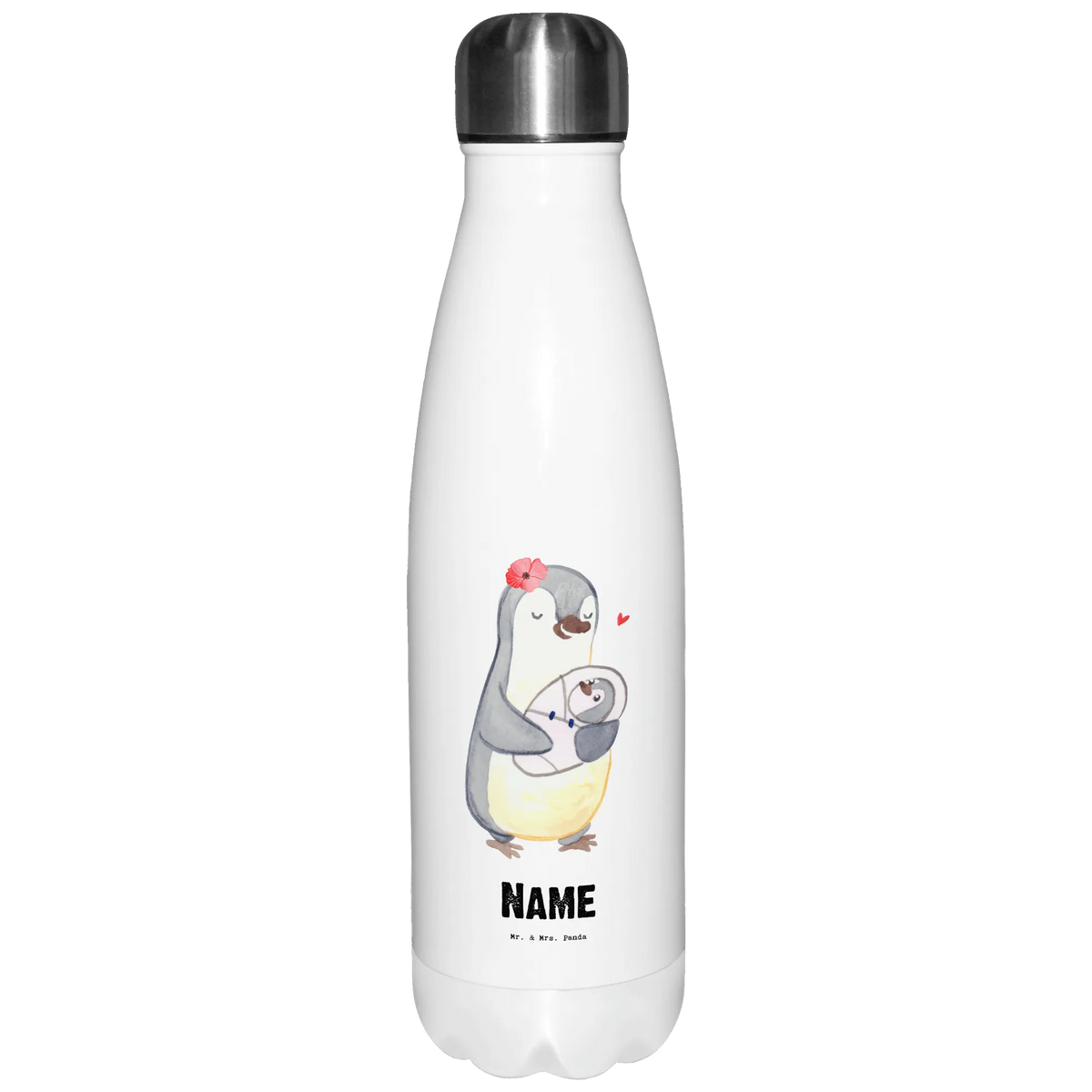 Personalised insulated bottle nursery teacher Heart gift, gift idea, best, farewell gift, passing exam, anniversary, retirement, promotion, job start, sayings, funny, profession