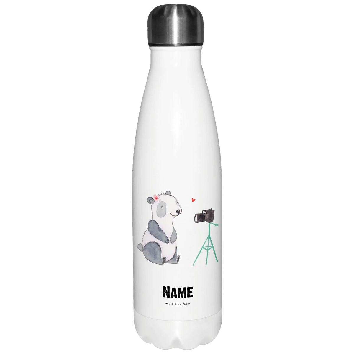 Personalised insulated bottle Vlogger Heart gift, gift idea, best, farewell gift, passing exam, anniversary, retirement, promotion, job start, sayings, funny, profession