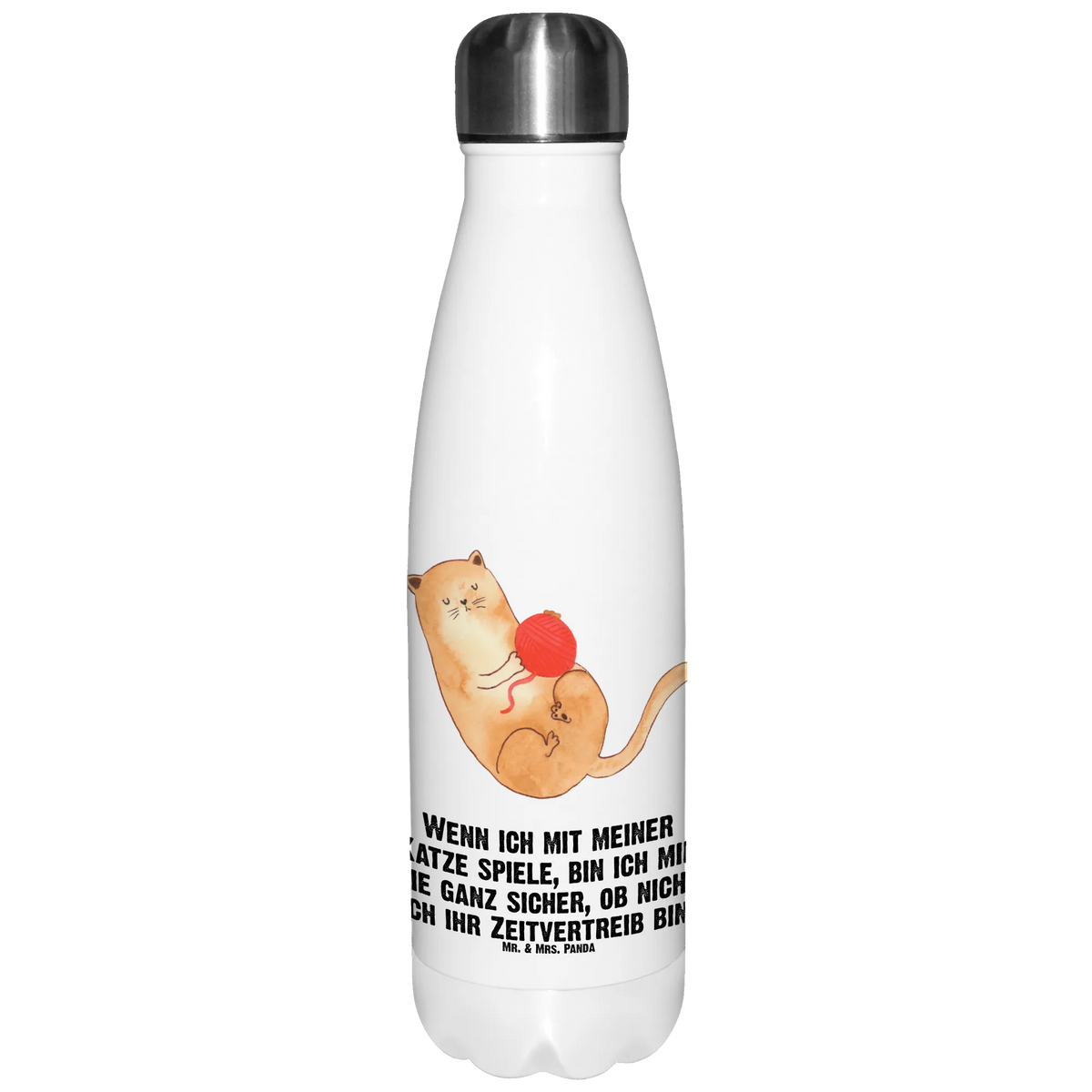 Spersonalizowana butelka termiczna kot wełna Kot, motyw kotów, miłośnik kotów, dekoracje z kotami, przyjaciel kotów, entuzjasta kotów, produkty dla kotów, artykuły dla kotów, akcesoria dla kotów, pamiątki z kotami, produkty dla miłośników kotów, motywy kotów