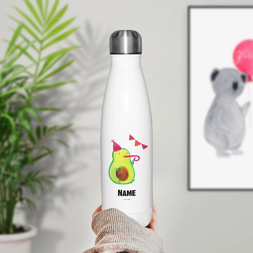 Personalised insulated bottle avocado party avocado, vegetables, Abi, graduation, avocados, celebration, class celebration, anniversary, party, birthday, exam, passed, birthday celebration, favorite day, jubilee, company celebration, happy birthday, school graduation