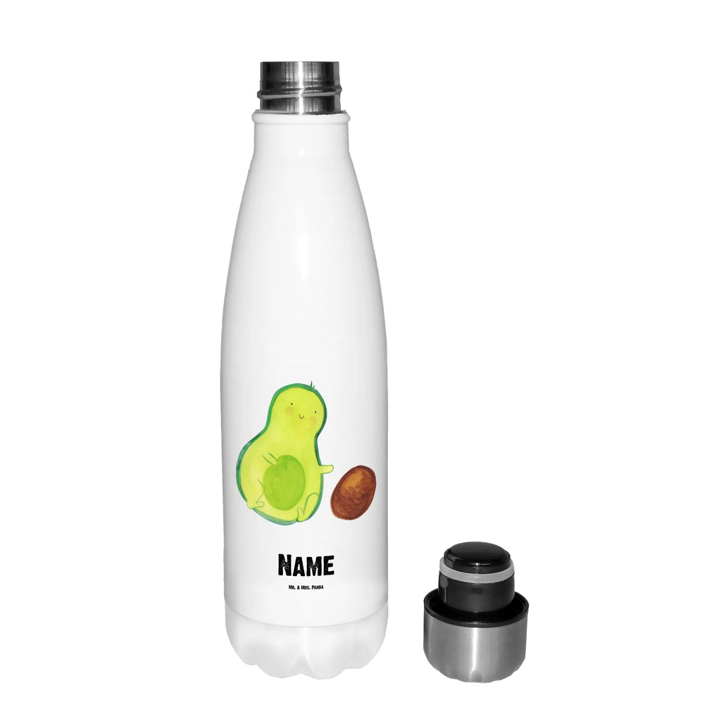 Personalised insulated bottle avocado core rolls avocado, vegetables, big love, baby, first child, birthday, love, infant, avocados, pregnancy, baby party, child, birth, for birth