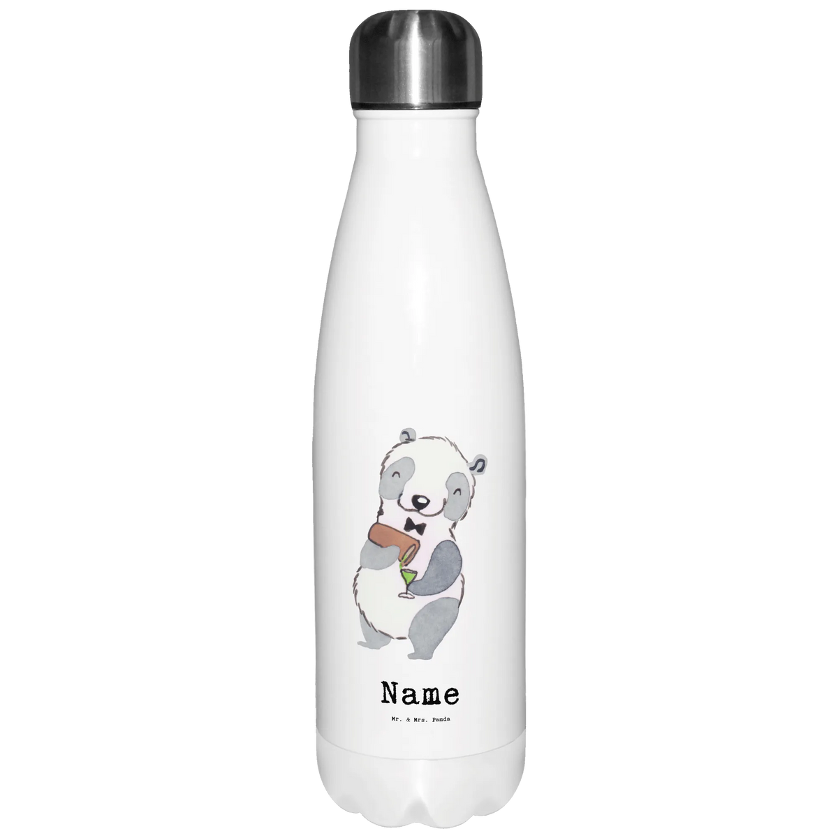 Personalised insulated bottle bartender heart gift, gift idea, best, farewell gift, passing exam, anniversary, retirement, promotion, job start, sayings, funny, profession