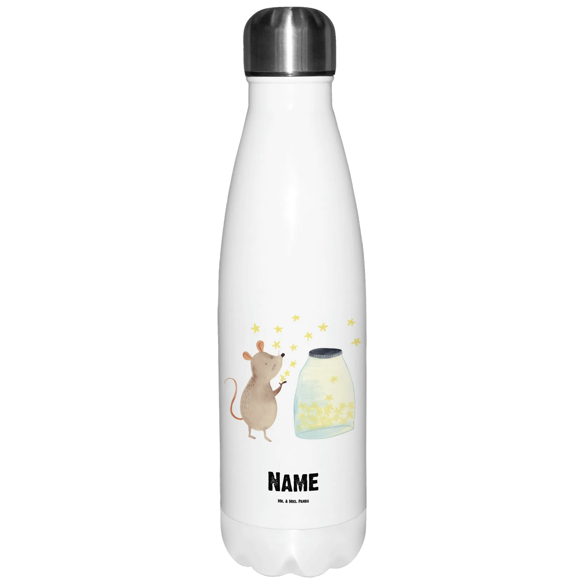 Personalisierte Thermosflasche Maus Sterne