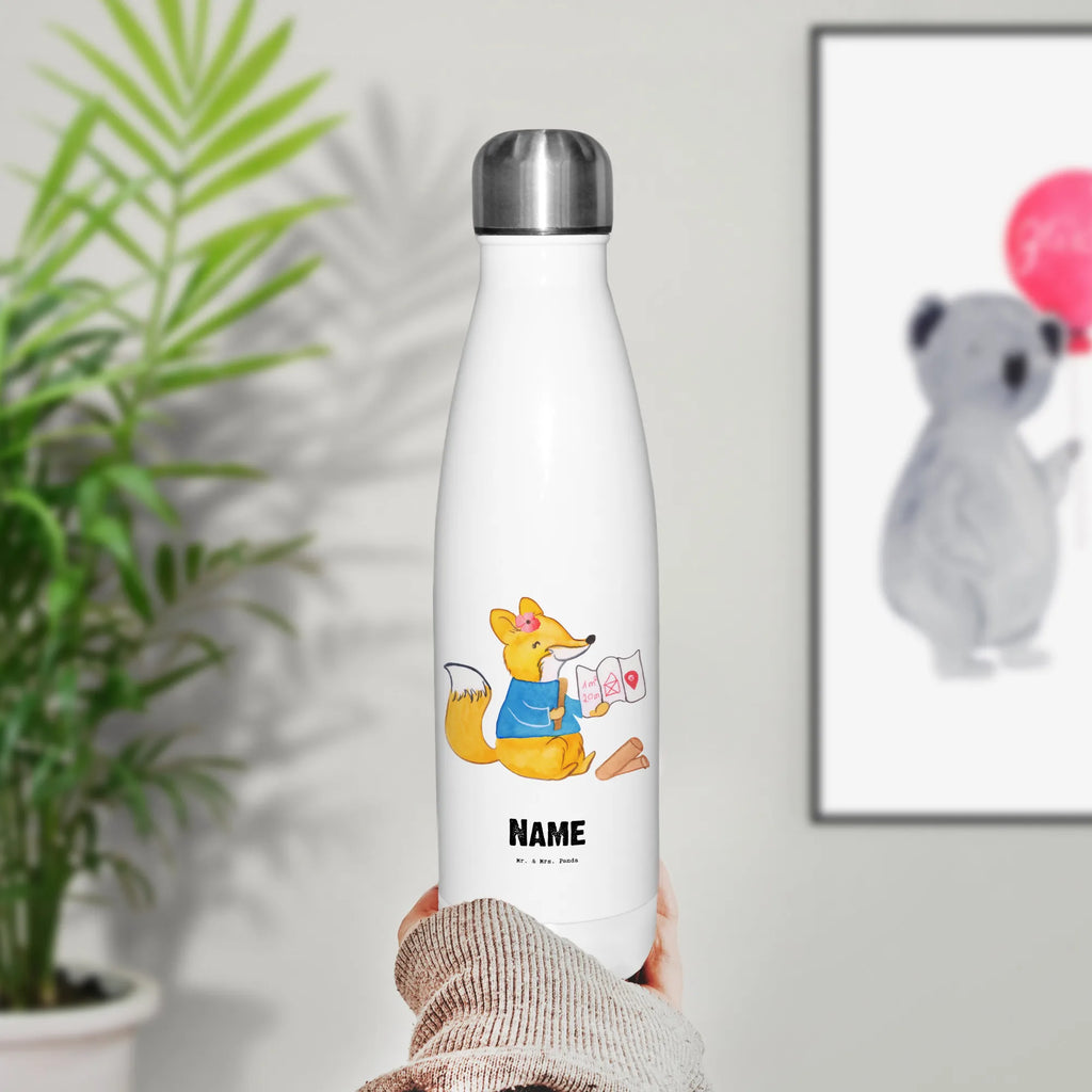 Personalised insulated bottle Interior Architecture Assistant heart gift, gift idea, best, farewell gift, passing exam, anniversary, retirement, promotion, job start, sayings, funny, profession