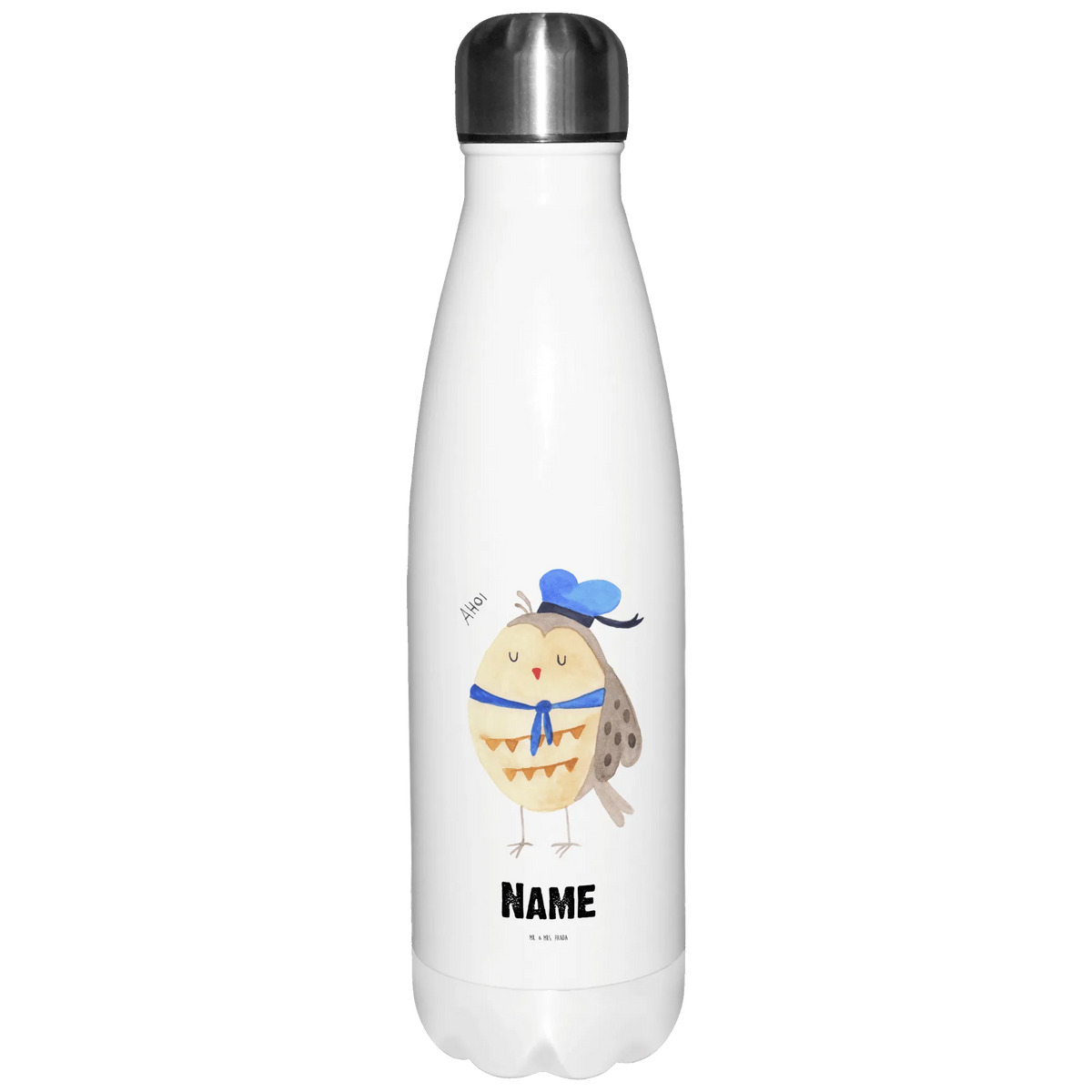 Personalisierte Thermosflasche Eule Matrose Personalisierte Thermoskanne, Isolierflasche personalisiert, Trinkflasche personalisiert Edelstahl, Wasserflasche personalisiert, Personalisierte Trinkflasche Edelstahl, Thermoflasche Personalisiert, Personalisierte Trinkflasche, Getränkeflasche Personalisiert, Personalisierte Wasserflasche, Thermosflasche personalisiert, Trinkflasche personalisiert, Personalisierte Edelstahlflasche, Personalisierte Thermosflasche, Personalisierte Sportflasche, Sportflasche personalisiert, Eule, Freundin, Heimathafen, Seefahrer, Wortspiel Lustig, Eule Deko, Owl, Hochzeitstag Geschenk, Eule Spruch, Matrose, Ehe