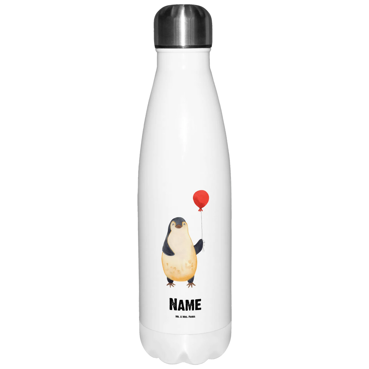Personalised insulated bottle Penguin balloon North Pole, Penguins, gift girlfriend, best friend, new start, gift idea, love of life, penguins, balloon, new life