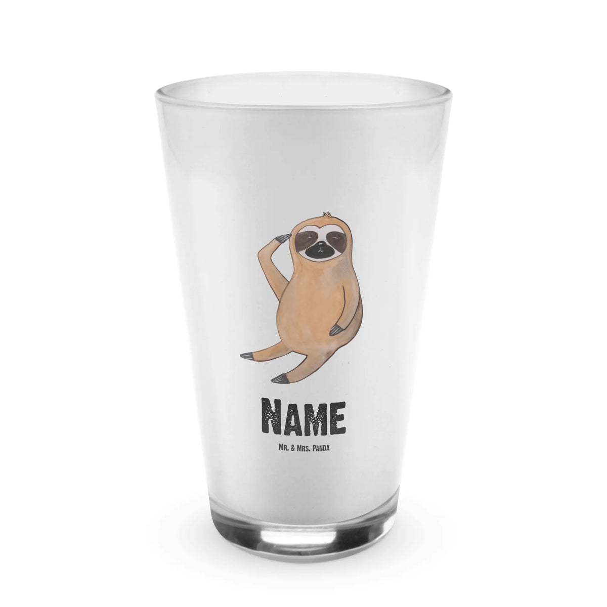 Personalised glass sloth Bird Sloth, sloth, trend animal, the early bird, morning grumbler, early bird, lazy, early riser, favourite animal