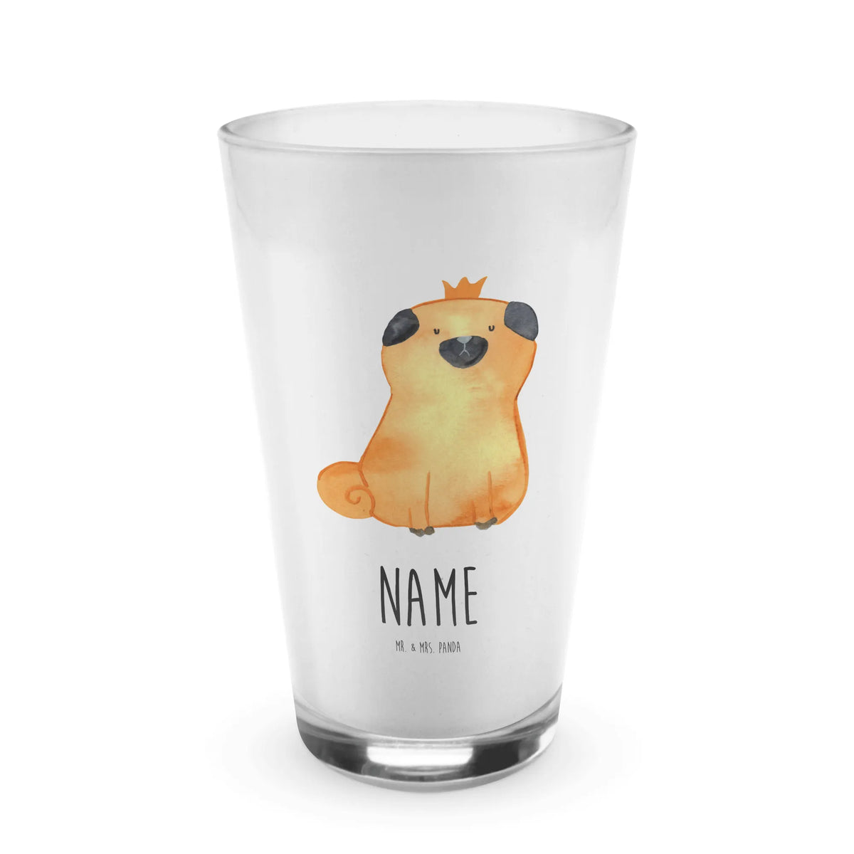 Personalised glass pug Crown dog, mutt, hound, woof, dog mama, dog breed, love dogs, love for dogs, dog decorative items, bag with dog print, funny gifts for dog owners, what do you give a dog lover, Christmas gifts for dogs, gifts for dogs, dog sayings, house rules, funny, dog owners. Saying, Pug, allergic, childless