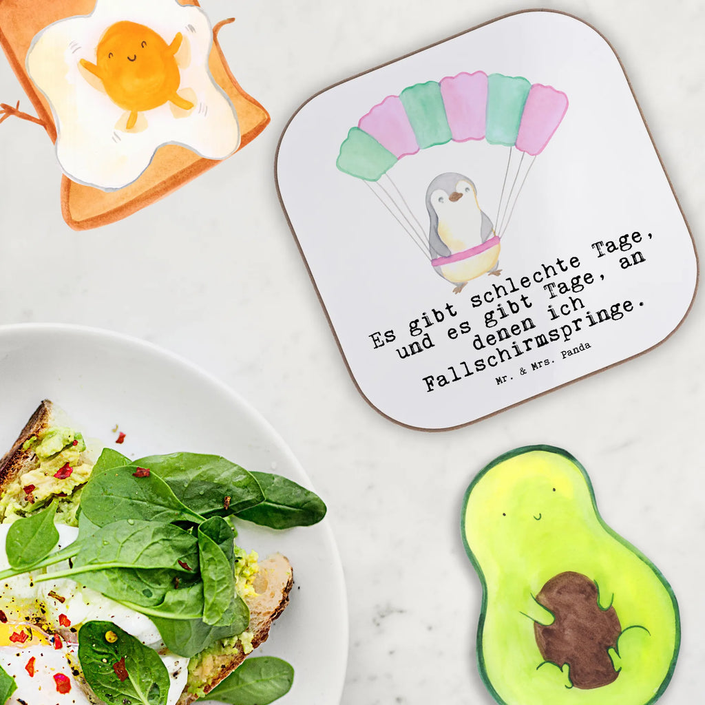 Podkładka Pingwin skoki spadochronowe Prezent, Sport, Dyscyplina sportowa, Hobby, Darować, Dziękuję, Dzięki, Wyróżnienie, Wygrana, Sportowiec