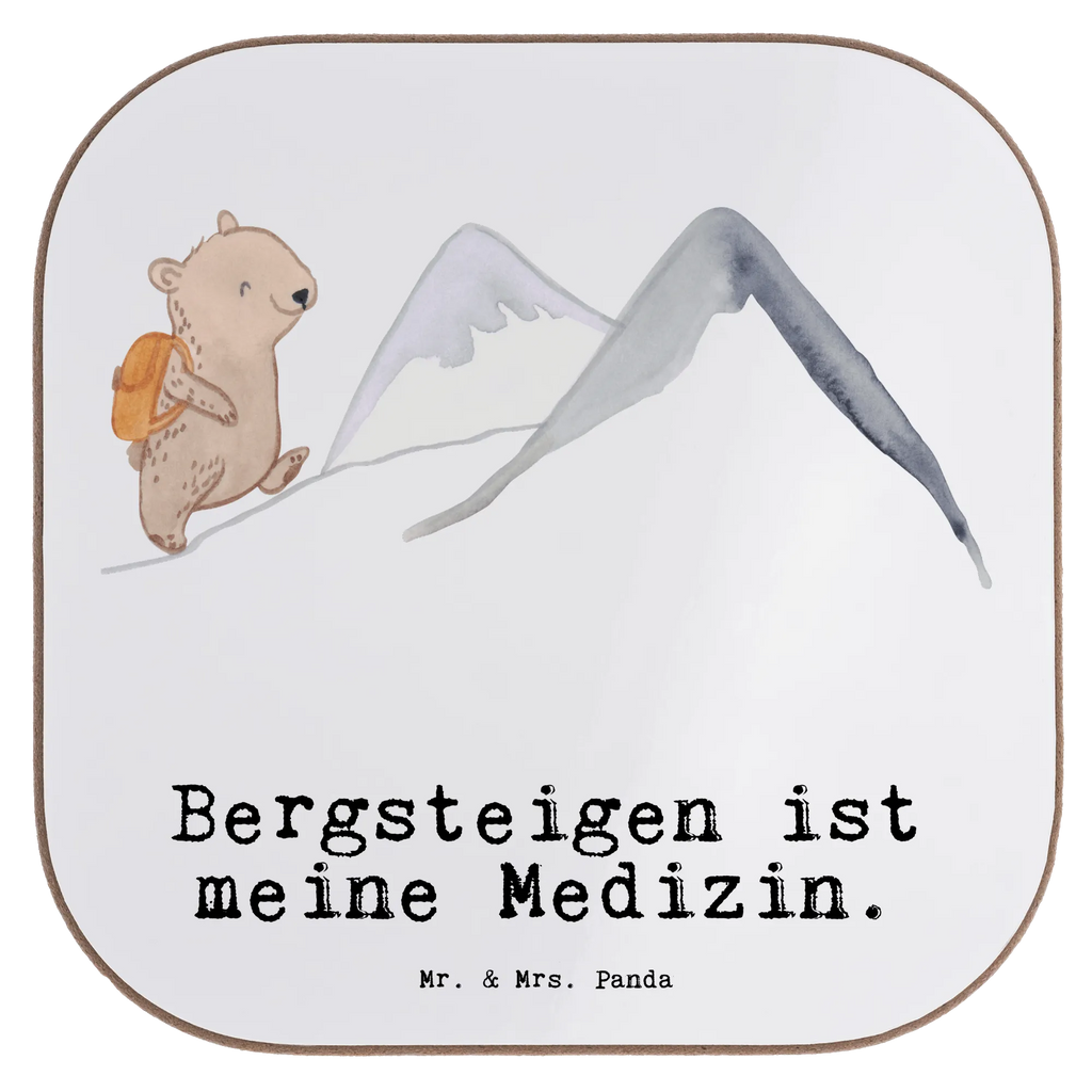 Square coaster bear Rockclimbing Coasters, gift, glass coasters, breakfast, party, gifts, presents, Gift, sport, hobby, giving, thank you, award, profit, athlete, Mountaineering, hiking, mountain sports, alpine hiking, alpinism, trekking