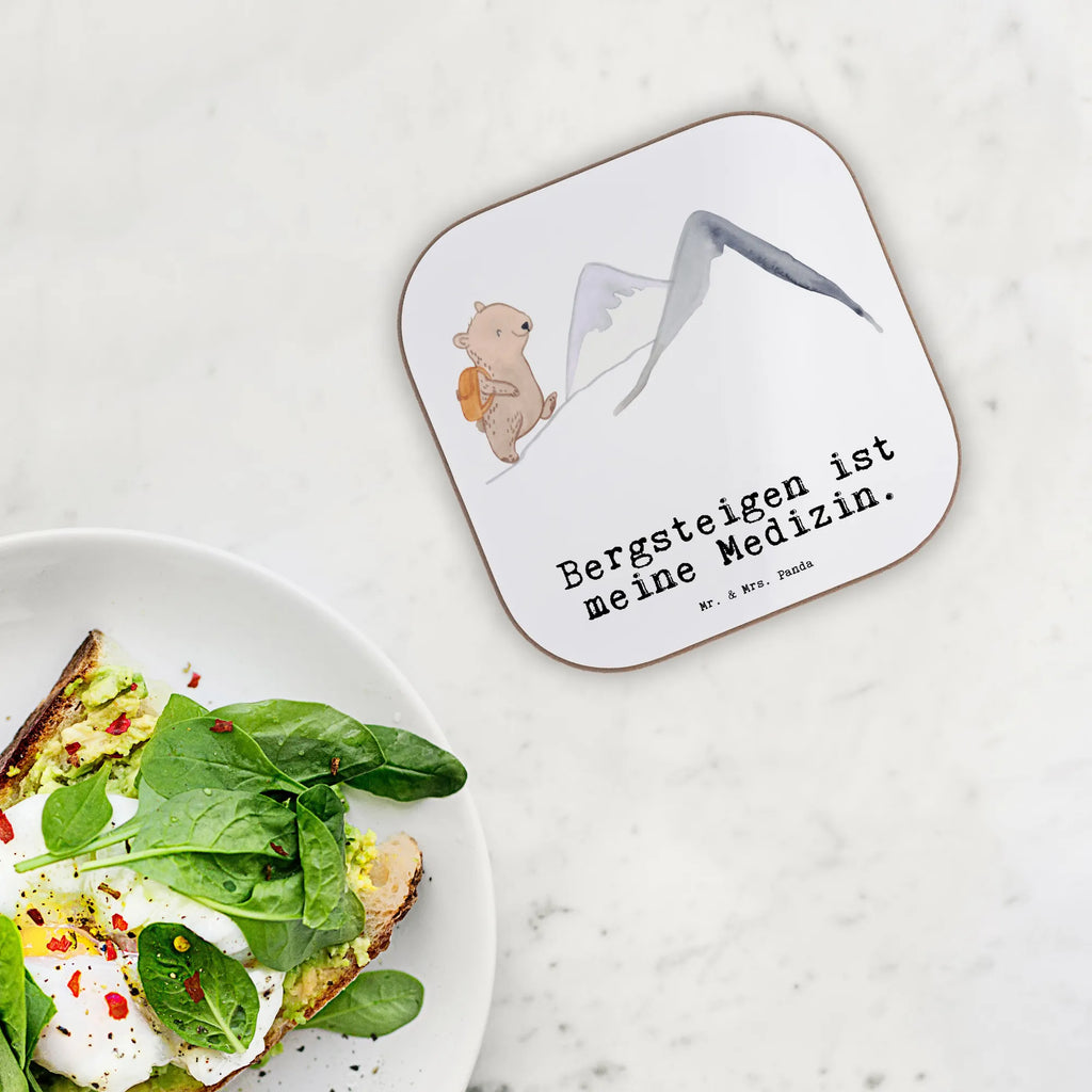 Square coaster bear Rockclimbing Coasters, gift, glass coasters, breakfast, party, gifts, presents, Gift, sport, hobby, giving, thank you, award, profit, athlete, Mountaineering, hiking, mountain sports, alpine hiking, alpinism, trekking