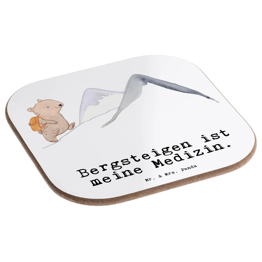 Square coaster bear Rockclimbing Coasters, gift, glass coasters, breakfast, party, gifts, presents, Gift, sport, hobby, giving, thank you, award, profit, athlete, Mountaineering, hiking, mountain sports, alpine hiking, alpinism, trekking