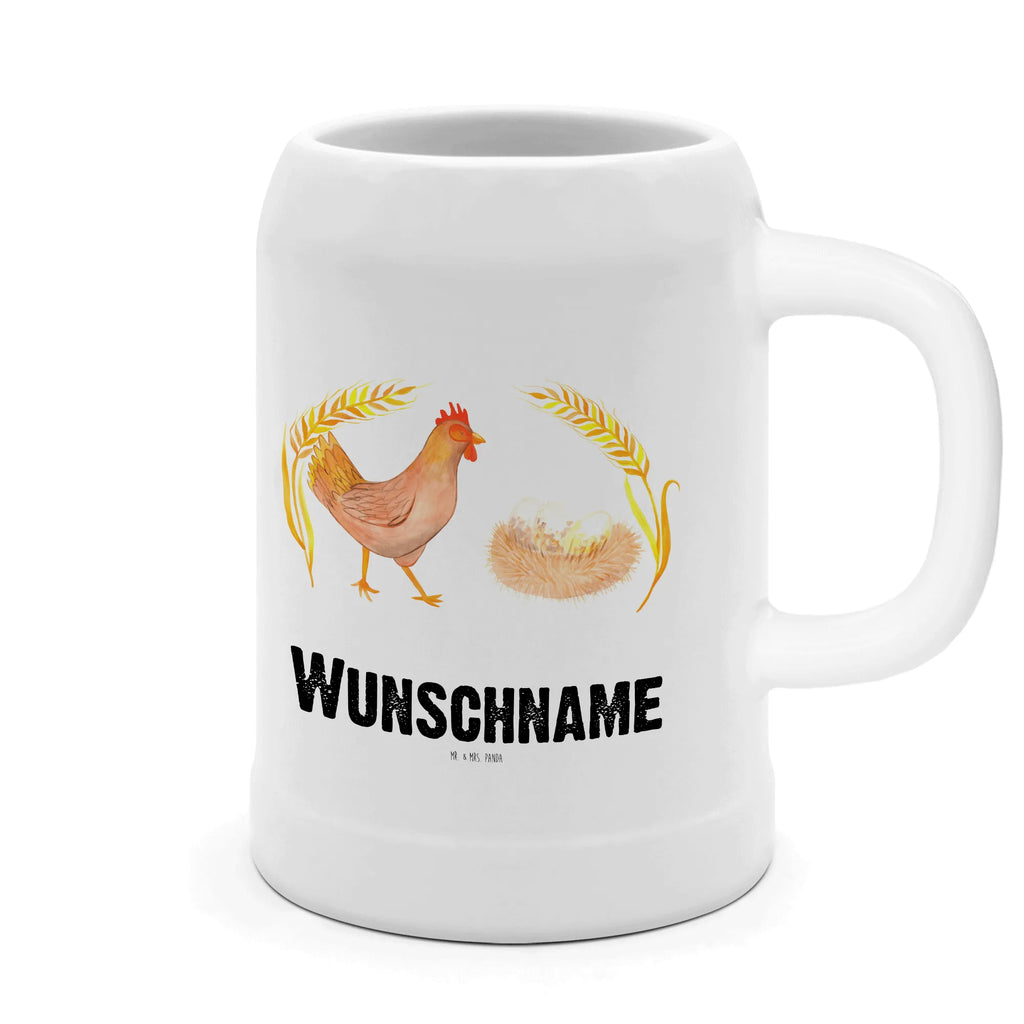 Personalisierter Bierkrug Huhn stolz Bierkrug mit Namen, Bierkrug personalisieren, Bierglas mit Namen, Personalisierung, Bedrucken, Bauernhof, Hoftiere, Landwirt, Landwirtin, Hahn, Henne, Hühner, Eier, Hof, Landleben, Motivation, Geburt, Magie, Spruch, Schwangerschaft