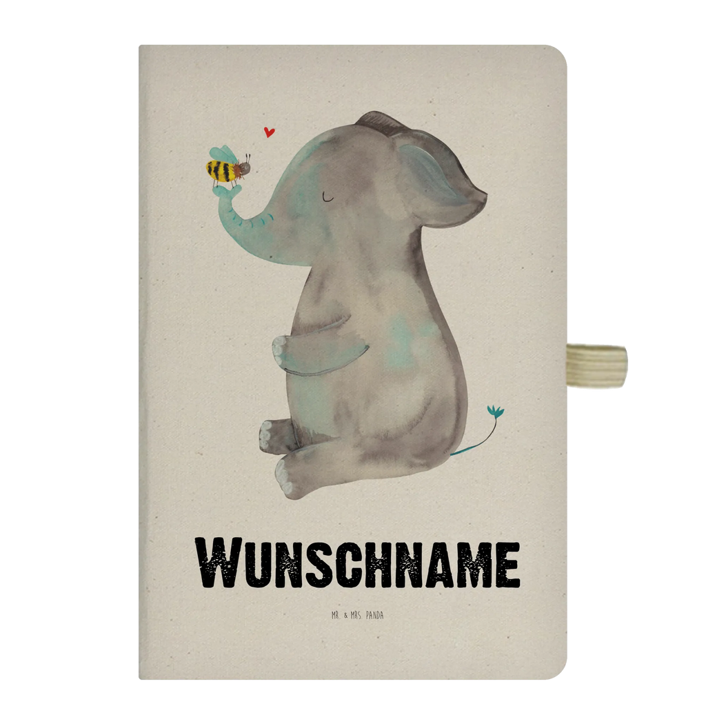 Personalised notebook elephant bee small animals, cute, funny, cute animal motives, hand drawn, small world, funny sayings, good mood, happy, gifts, gift ideas, special gifts, animal lover, card, love saying, proof of love, anniversary, love, bee, wedding gift, elephant, marriage proposal, love gift