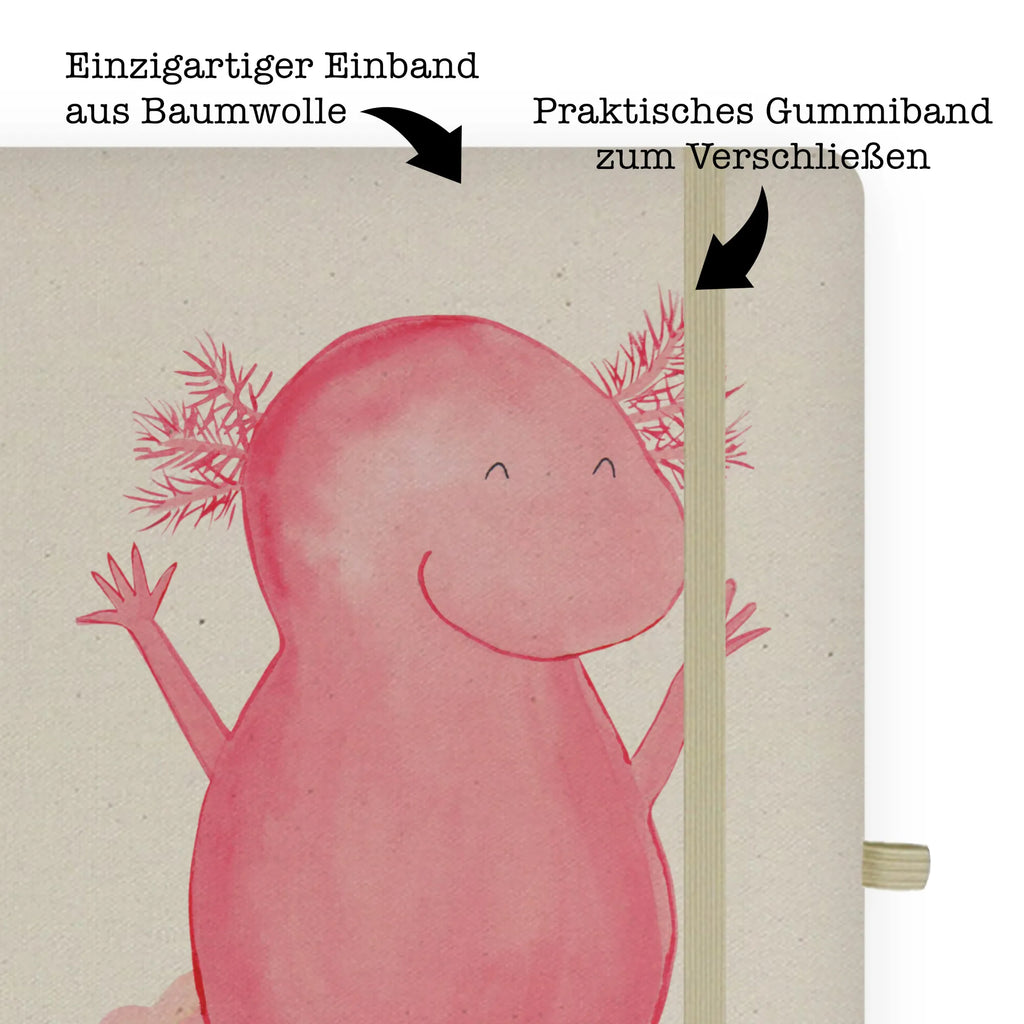 DIN A4 Personalizowany Notatnik Axolotl Hurra Axolotl, Molch