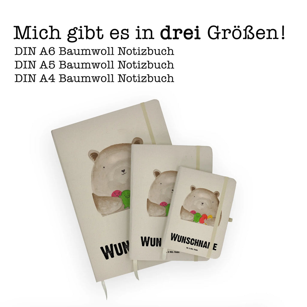 Personalised notebook bear Feeling bear, teddy, teddy bear, cuddly toy, Madness, Bear