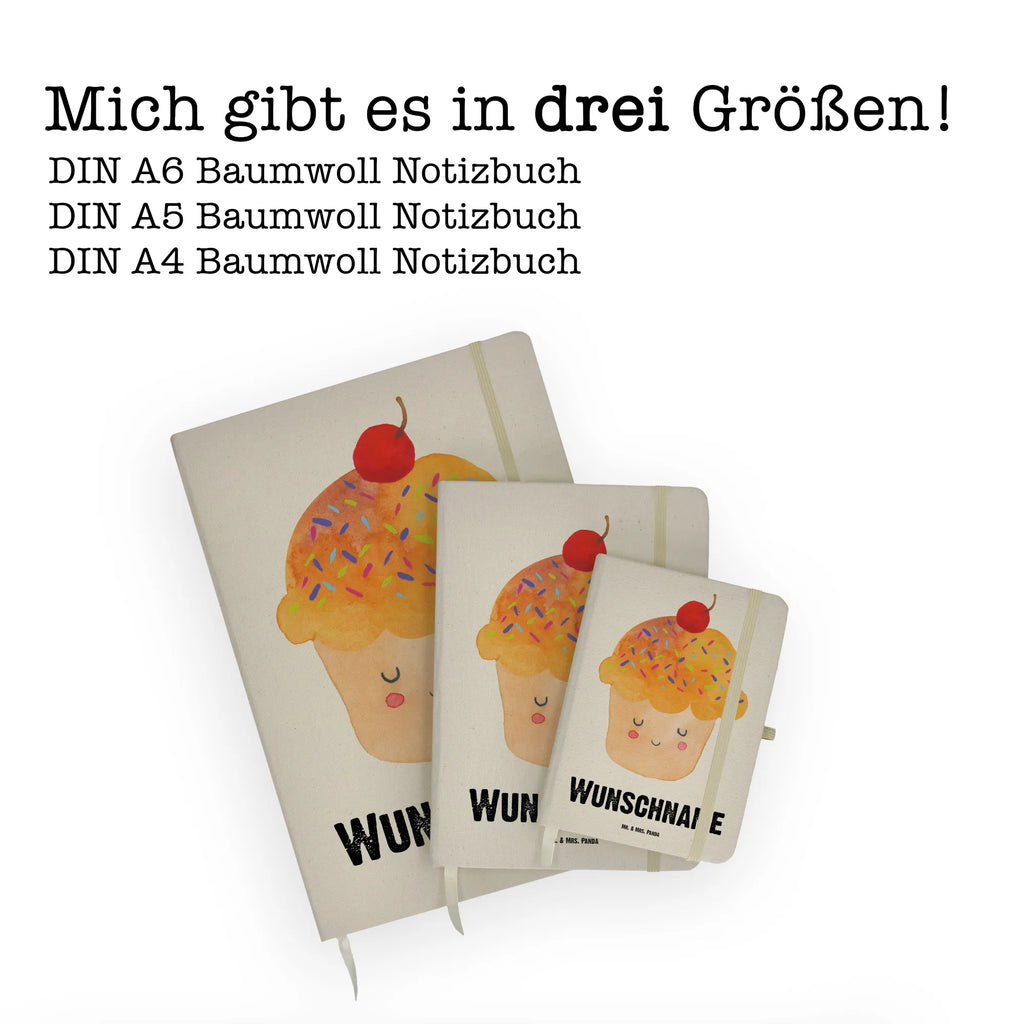 DIN A4 Personalizowany Notatnik Babeczka Motywy zwierzęce, dobra energia, zabawne powiedzonka, zwierzęta