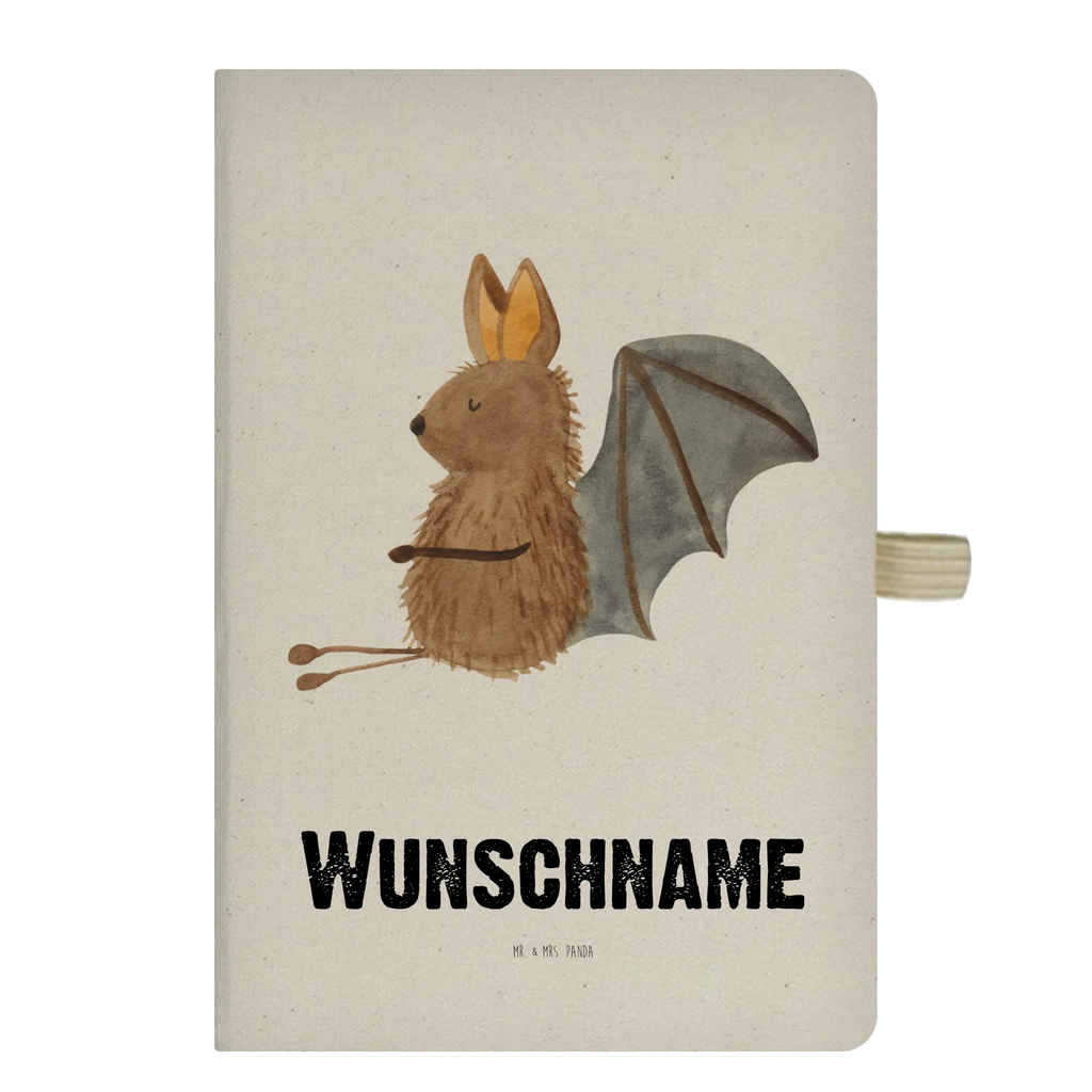 Personalised notebook bat Sit small animals, cute, funny, cute animal motives, hand drawn, small world, funny sayings, good mood, happy, gifts, gift ideas, special gifts, animal lover, card, motivation, bat, relax, bats