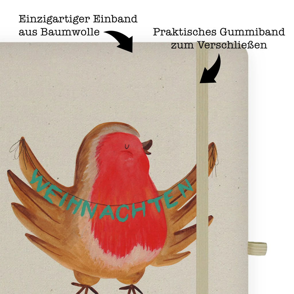 DIN A4 Personalizowany Notatnik rudzik Boże Narodzenie Zima, Boże Narodzenie, dekoracje świąteczne, Mikołaj, Adwent, Wigilia, zimowy motyw