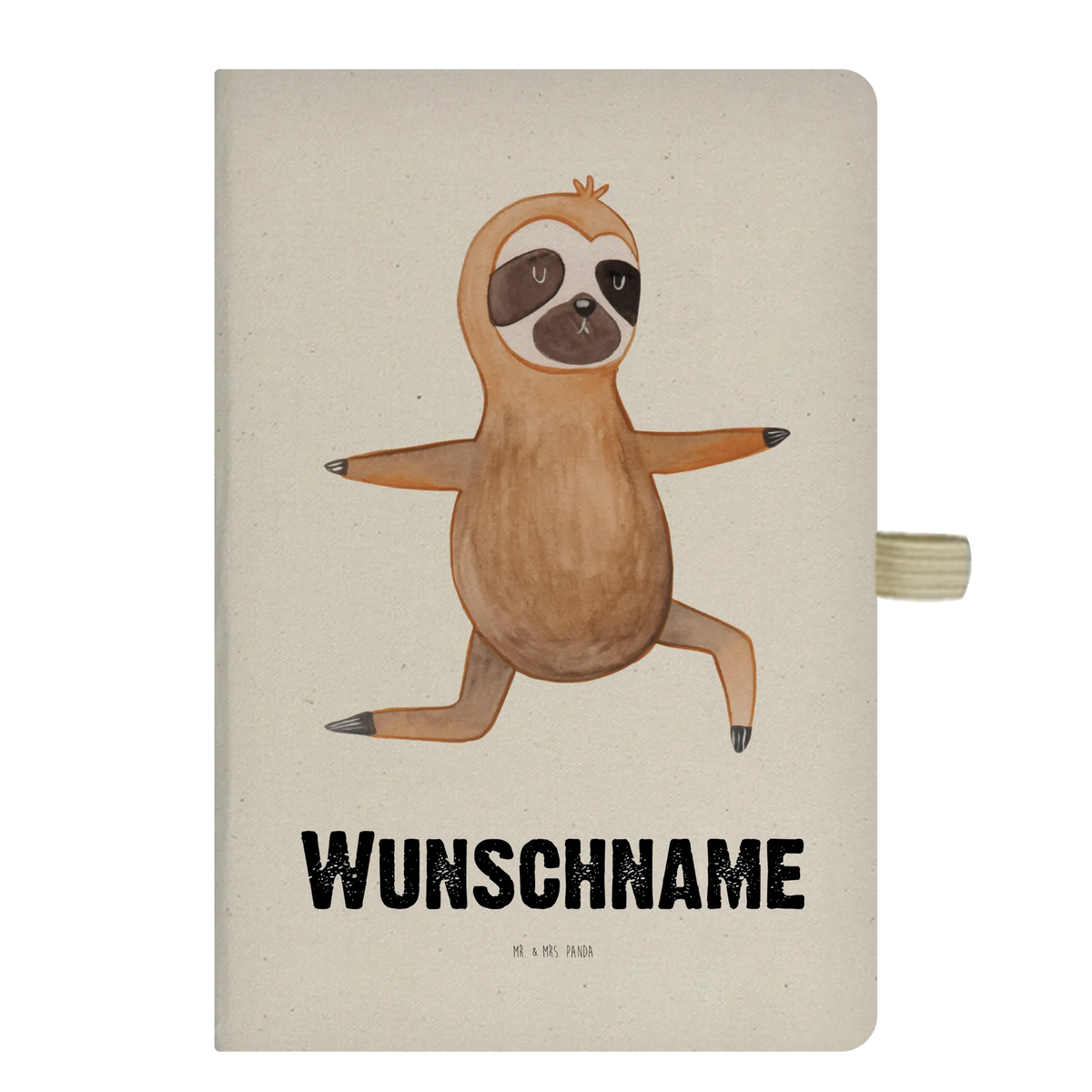 Personalised notebook sloth yoga Sloth, sloth, trend animal, namaste, favorite animal, yoga exercises, yoga, warrior, lazy