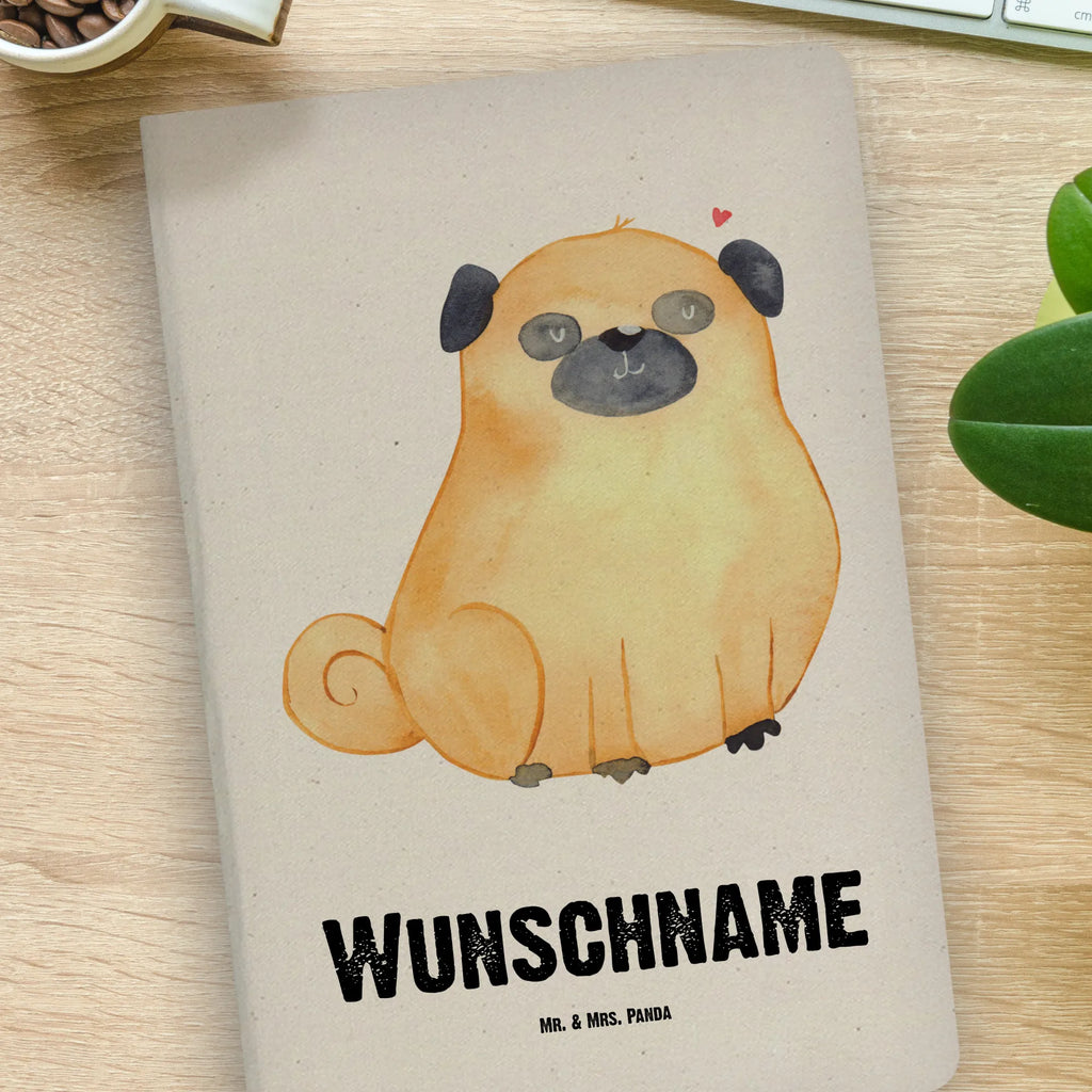 Personalised notebook Pug dog, mutt, hound, woof, dog mama, dog breed, love dogs, love for dogs, dog decorative items, bag with dog print, funny gifts for dog owners, what do you give a dog lover, Christmas gifts for dogs, gifts for dogs, dog sayings, dog love, love, Pug