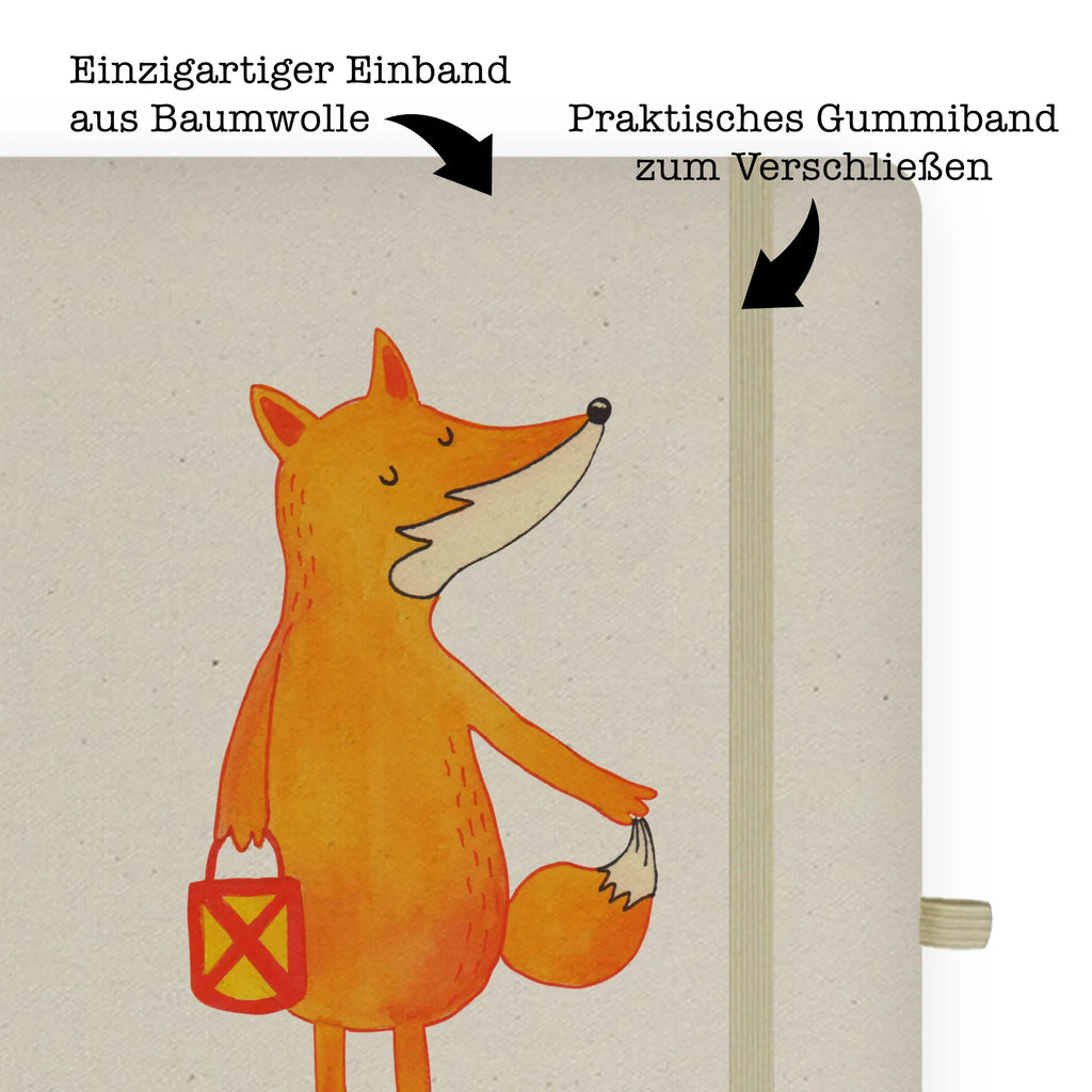 Personalised notebook Fox Lantern fox, foxes, forest wildlife, clever as a fox, animal lover, Caesar Otto Hugo Flaischlen, Lantern parade, Foxes, Spell comforting, Lovesickness Spell, Fox, Saint Martin, Cheer up, Lantern