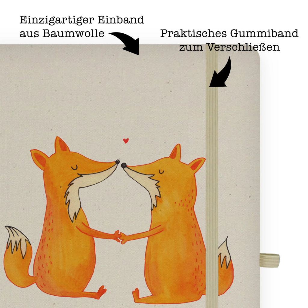 DIN A4 Personalizowany Notatnik lisy miłość Lis