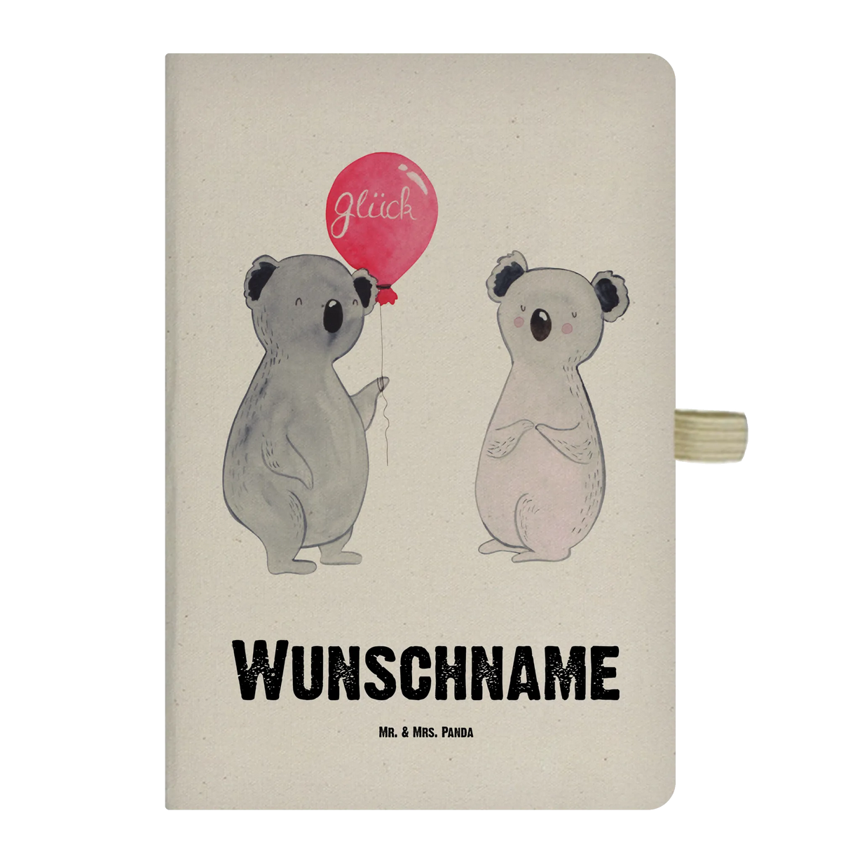 Personalised notebook Koala bear balloon Koala, birthday, party, koala, balloon, present
