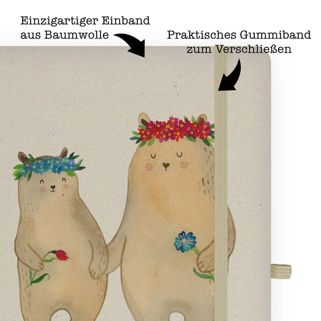 Personalised notebook Bears with flower crown Family, Father's Day, Mother's Day, brother, sister, Mom, Dad, Bear, daughters, child, world best mommy, role model, children, bears, best mommy, family, mommy, favorite mommy, gift mommy. mother's day, mom, daughter, favorite person