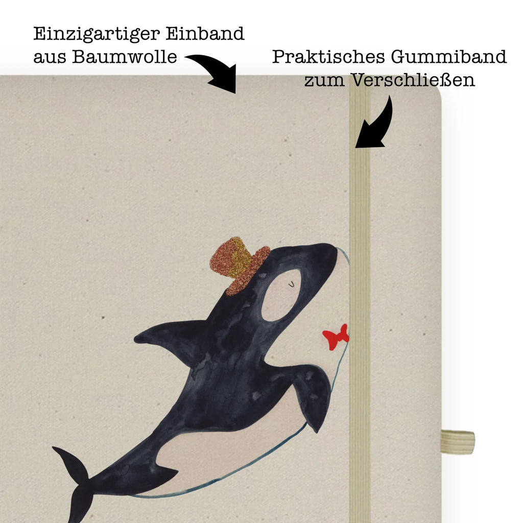 DIN A4 Personalizowany Notatnik Orka cylinder Zwierzeta morskie, Morze, Wakacje